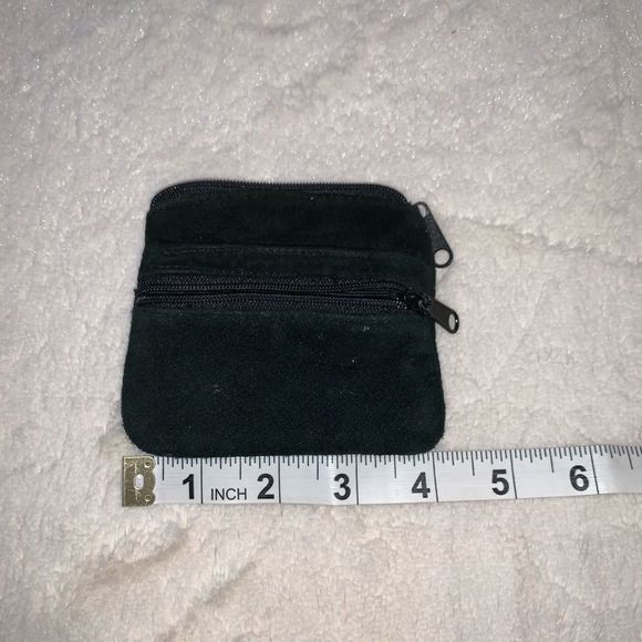 Suede Coin Purse - 3 pockets - Picture 3 of 4